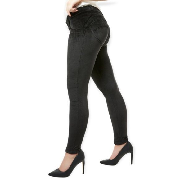 Freddy WR.UP Chenille Black Velour Pants Size 8 - Picture 3 of 16